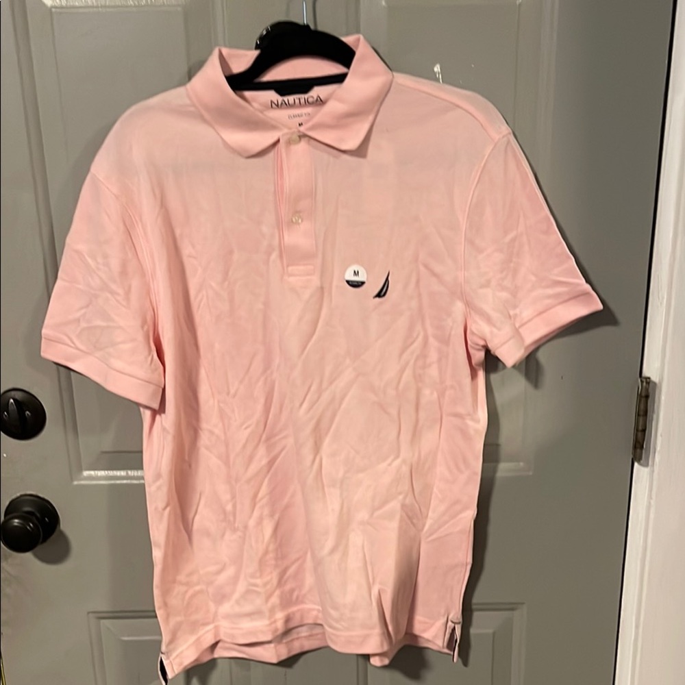 Nautica Men's Pink Polo Shirt